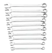 10-Piece Metric 6-Point Combination Wrench Set for Mechanics, Chrome Vanadium...