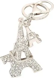 [kowaku] Paris Keychain Car Key Rings Bling Keychain Bag Charm Backpack Keyring Bag Pendant Car Key Chain French Souvenirs Keychain