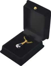 Gold Victoria Pendant Urn w/20" chain & black velvet display box