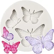 QDMOLDS Butterfly Silicone Molds Butterfly Fondant Mold For Chocolate Candy Cake Decoration Cupcake Topper Gum Paste Polymer Clay Sugar Craft
