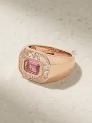 [SHAY] SHAY - Champion 18-karat Rose Gold, Sapphire And Diamond Ring - 6 6 Gold