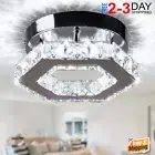 Small Crystal Ceiling Light Mini LED Kitchen Chandelier for Hallway Foyer NEW