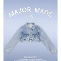 在飛比找momo購物網優惠-【MAJOR MADE】百搭短版牛仔外套