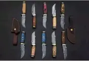 Hunting Skinner Knife Sharp Fixed Blade Camping Outdoor Survival Lot Of 30.
