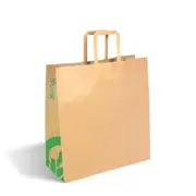 Biopak Bags Paper Medium With Flat Handle Recycled (fsc) 200 Pack x 1