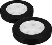 BESPORTBLE Replacement Mower Wheels 2 Pack Grass Mower Wheels Rubber Pp for Easy Installation User-friendly Design
