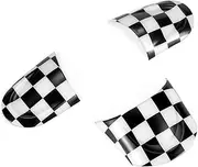 ZFGVGNMTYA Steering Wheel Cover Interior Decoration Accessories Stickers for R55 R56 R57 R58 R59 R60 for JCW for Mini for Cooper Interior Stickers((Low) Check Flag)