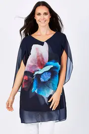 Tunic Overlay Top--SPI-JS01716NC