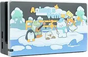 YOCORE Faceplate Skin Cover for Switch Charging Dock, Anti-Scratch Hard Slim Sleeve Pad for Switch Dock, DIY Replacement Housing Shell for Switch Dock - Animal Party
