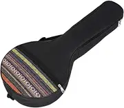 Sosoport Banjo Carrying Bag Fashion Shoulder Pouch with Ethnic Pattern Strap and Padding Storage for String Instruments and Accessories