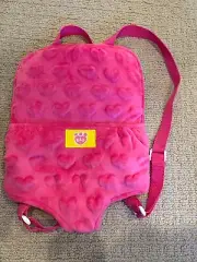Build A Bear Pink Textured Backpack Carrier