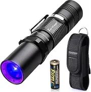 TactEagle UV Light Flashlight 365nm Black Light Flashlight UVA-T1 Max 3000mW High Power for UV Resin Glue Curing, Rocks and Minerals Glowing, Pet Cat Pee Urine Stain Detecting