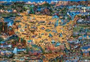 - Dowdle - National Parks Map - 2000 Piece Jigsaw Puzzle for Adults Challenging