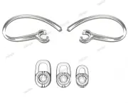 2 Earloops and 3 S/M/L Earbuds Set for Plantronics M25 70 90 95 100 155, 2 M 165