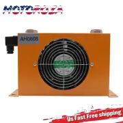 AH0608T-CA Hydraulic Air Cooler Air-cooled Oil Radiator DC12V 1.8KW 60L/min
