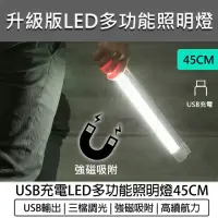 在飛比找momo購物網優惠-【B&S】LED磁吸露營燈-45CM(擺攤燈 行動燈管 磁吸