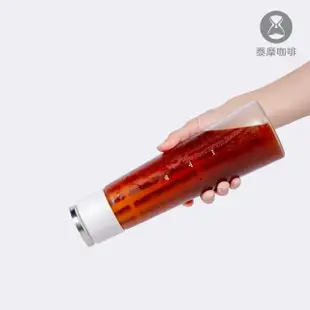 【TIMEMORE 泰摩】冷萃咖啡 冰錐冷泡瓶 600ml 白色(冷泡瓶 玻璃瓶 冷泡茶)