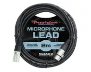 Precision Audio MLEAD2 XLR To XLR Studio Stage Microphone Lead 2M