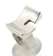 Vintage 80s Heavy Ring Big Silver 925 Rachel Gera Size:6.75 One Of A Kind Signed