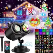 Outdoor LED Moving Snowflake Laser Light Snowfall Projector Set Christmas Party
