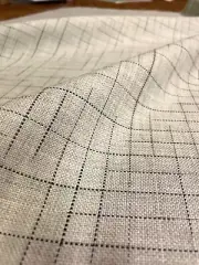 4 Camira Kyoto Zen Beige Worsted Wool Check Grid Upholstery Fabric BZZ