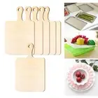 6x Wood Paddle with Handle Board Tray Chopping Board Set Cheese Board Wood