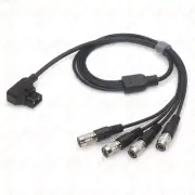 DTAP/XLR 4pin/dc2.5 to Hirose 4pin for Sound Devices 688 788T , zoom F4 F8 cable