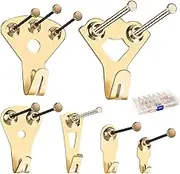 Picture Hangers, Picture Hanging Kit,120 Pieces Picture Photo Frame Hooks for Heavy Duty Picture Frame Hanging with Wall Mounting Nails Supports 10-100 lbs Box Included