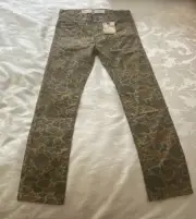 Levis 510 Skinny Fit Olive Cloud Camo Kids Jeans Pants Size 14 REG 27x27 NWT