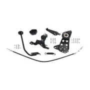 Hand Shifter, Jockey Shift, Complete, Black For Harley-Davidson Softail 89-99