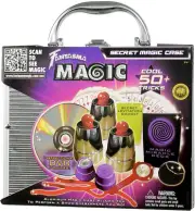 Magic Secret Magic Case with over 50 Tricks and Instructional DVD in Aluminum Ca