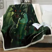 Scary Fantasy Art Doom Dragon Throw Blanket
