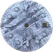 NPKNGZTATW 29mm Watch Dial Blue Luminous Meteorite Type Compatible with ETA 2836/2824 for 8215/8205/8200/821A Movement dial