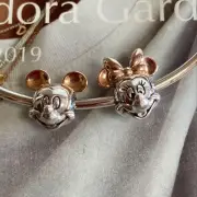 PANDORA Pandora Essence Disney Mickey & Minnie Charm Set