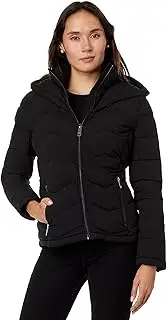 [Calvin Klein] Lightweight Bibbed Puffer Black MD (US 10)