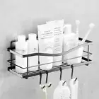 Premium Shower Caddy - Self Adhesive Shower Organizer W/Hooks, Drill-Free Shower