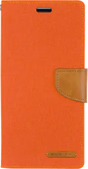 Goospery Canvas Diary For Galaxy S21 Plus - Orange