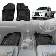 3D Floor Mats for Nissan Navara NP300 D23 Single Cab 2015-Onwards Customized Heavy Duty All Weather Car Liners