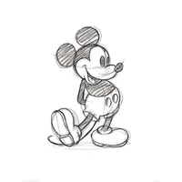 在飛比找蝦皮商城優惠-【迪士尼】 米奇線稿 藝術畫 Mickey/米老鼠 80*6