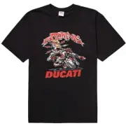 Supreme Ducati Bike Tee T-Shirt ~ Size M Black ~ New In Bag ~ Red Box Logo