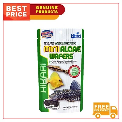 Hikari Mini Algae Wafers Herbivores Fish Food 85g Pack