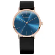 Bering Unisex Watch Wrist Watch Slim Classic - 13436-468 Leather Band