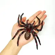 Uelfbaby Giant Realistic Spider, Fake Spider, Spider Action Model Lifelike Insect Toy Figures, Halloween Prank Props Party Supplies