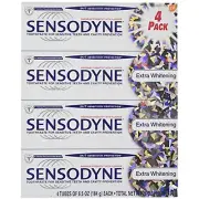 Sensodyne Extra Whitening Fluoride Toothpaste for Sensitive Teeth, 4 ct, 26 Oz