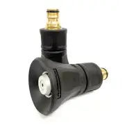 Brass Fire Hose Nozzle 18mm (3/4") Adjustable Spray Garden Water Hose Nozzle FAU