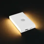Motion Sensor Night Light with Dusk to Dawn Sensor, Rechargeable, 3000K Warm ...