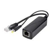 100M PoE Splitter 12V 1A IEEE 802.3Af 1.5KV Isolation for Home Office N4Y6