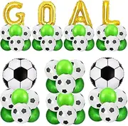 Soccer Balloons Soccer Party Decorations For Men’s Boy’s Soccer Birthday Party Sports Theme Party (Style 01)