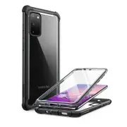 For Samsung Galaxy S20 / S20 5G 2020 Release Ares Full-Body Rugged Clear Bumper Case With Built-In Screen Protector