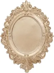 Parliky Small Resin Jewelry Tray Victorian Style Decor Decor Candle Holder Vanity Trinket Storage European Jewelry Plate